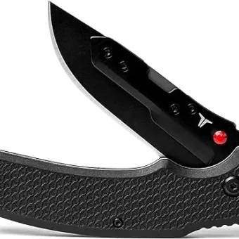 True Replaceable Blade Folding Pocket Knife, Sharp Pocket Knife with Secure Blade Release System, 3 Stainless Steel Blades: Two Fine Edge Blades...