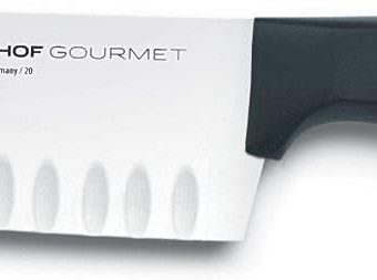 WÜSTHOF Gourmet 5" Hollow Edge Santoku Knife, Black