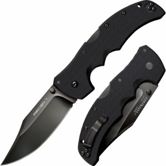 Cold Steel Recon 1 4" S35VN Razor-Sharp Blade 5.375" G-10 Handle Tactical Folding Knife w/Tri-Ad Lock, Ambidextrous Pocket/Belt Clip