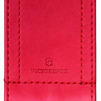 Victorinox V4.0482.1 4.0482.1 Leather Imitation-Belt Pouch for Swiss Tool, Red, 111 mm